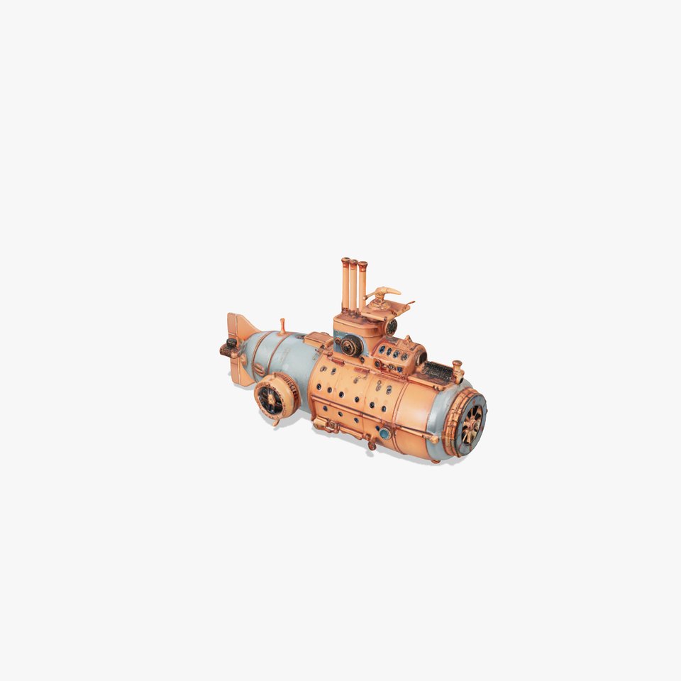 Steampunk Submarine model pack